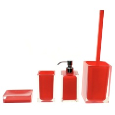 Red Accessory Set of Thermoplastic Resins